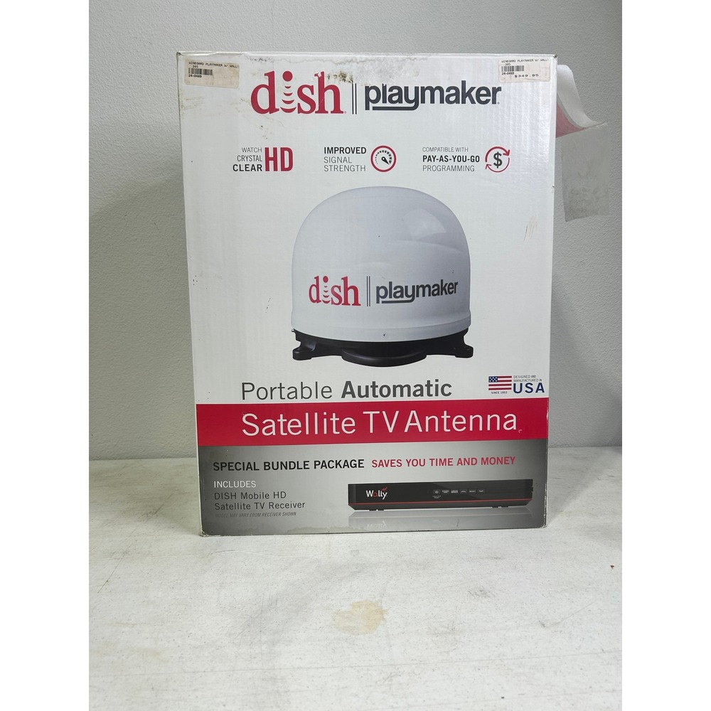 Winegard DISH Playmaker Portable Automatic Satellite TV Antenna White PL7000R